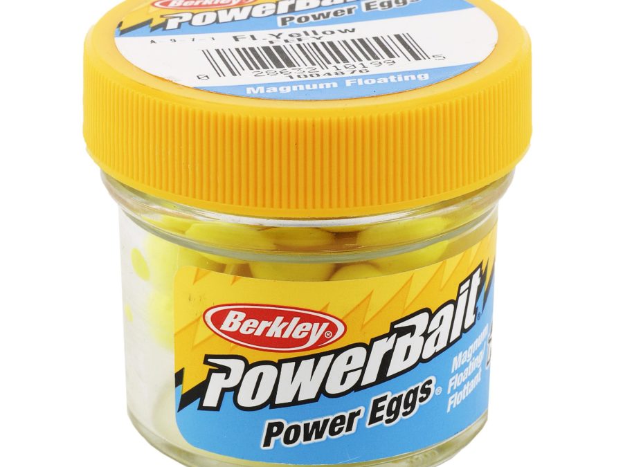 PowerBait Power Eggs Floating Magnum Soft Bait – Original Scent, Fluorescent Yellow