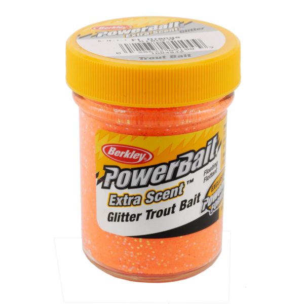 PowerBait Glitter Trout Dough Bait – Fluorescent Orange