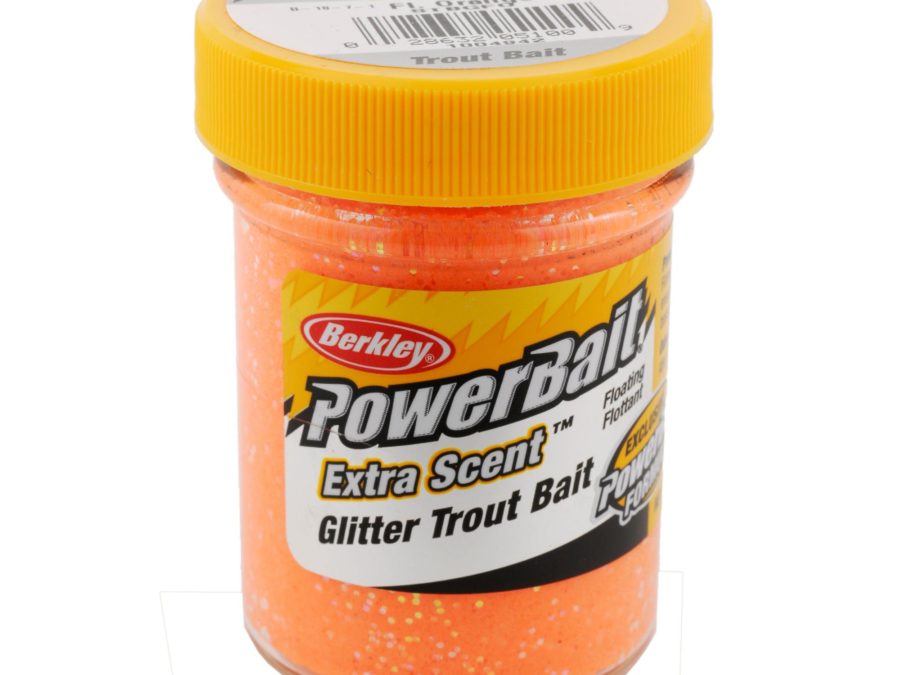 PowerBait Glitter Trout Dough Bait – Fluorescent Orange