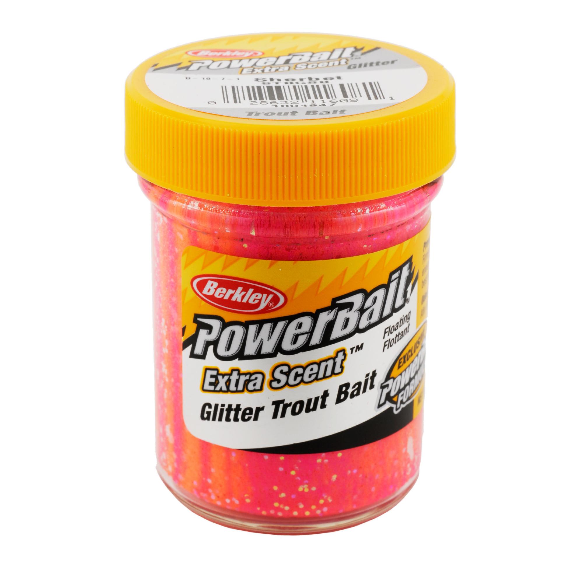 PowerBait Glitter Trout Dough Bait Sherbet