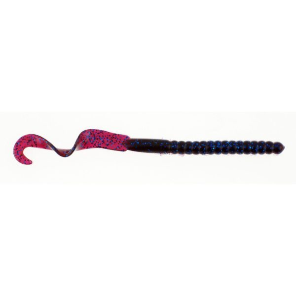 PowerBait Power Worms Soft Bait 7″ Length, Blue Fleck, Per 100