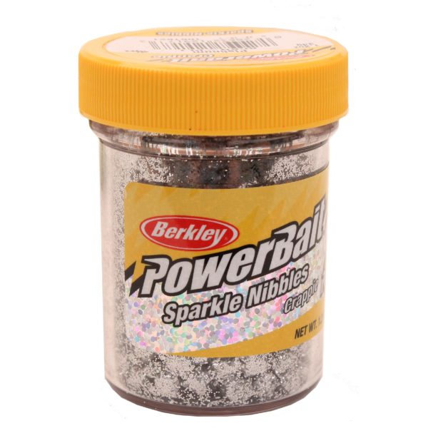 PowerBait Crappie Sparkle Nibbles Dough Bait – Platinum