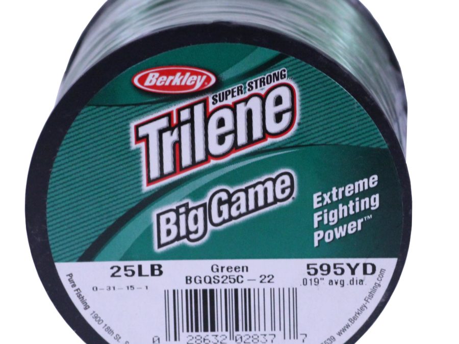Trilene Big Game Monofilament Line Spool – 595 Yards, 0.019″ Diameter, 25 lb Breaking Strength, Green