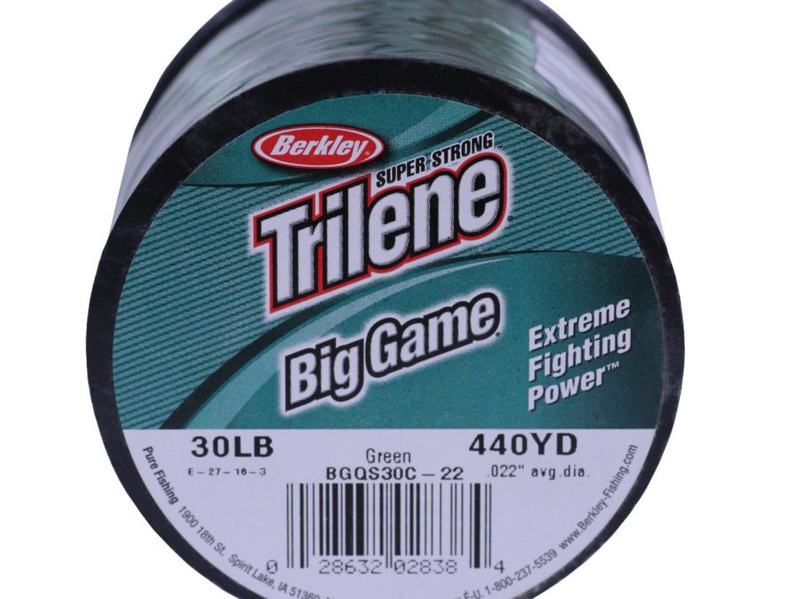Trilene Big Game Monofilament Line Spool – 440 Yards, 0.022″ Diameter, 30 lb Breaking Strength, Green