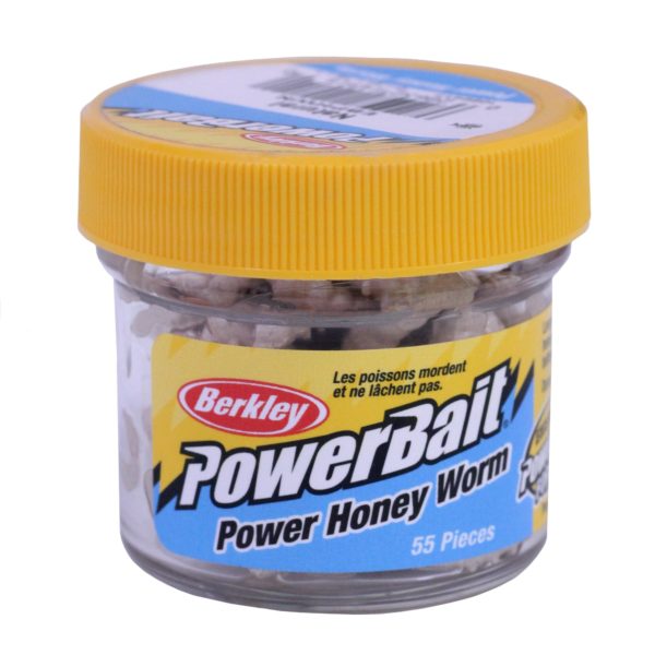 PowerBait Power Honey Worm Soft Bait – 1″ Length, Natural, Per 55
