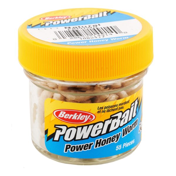 PowerBait Power Honey Worm Soft Bait – 1″ Length, Yellow, Per 55