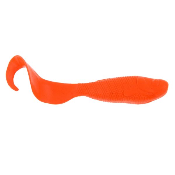 Gulp! Minnow Grub Soft Bait – 2″ Length, Fluorescent Orange, Per 20
