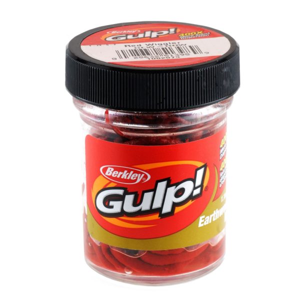 Gulp! Earthworm Soft Bait – 4″ Length, Red Wiggler