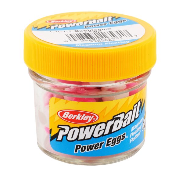 PowerBait Power Eggs Floating Magnum Soft Bait – Original Scent-Flavor, Bubble Gum