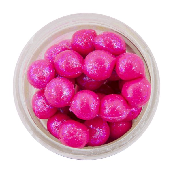 PowerBait Sparkle Power Eggs Floating Magnum Soft Bait – Pink with Scales