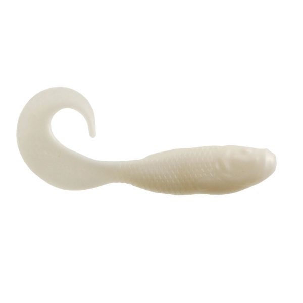 Gulp! Swimming Mullet Soft Bait – 4″ Length, Pearl White, Per 10