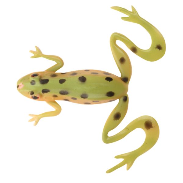 PowerBait Kicker Frog Soft Bait 4″ Length, Leopard Frog, Per 3