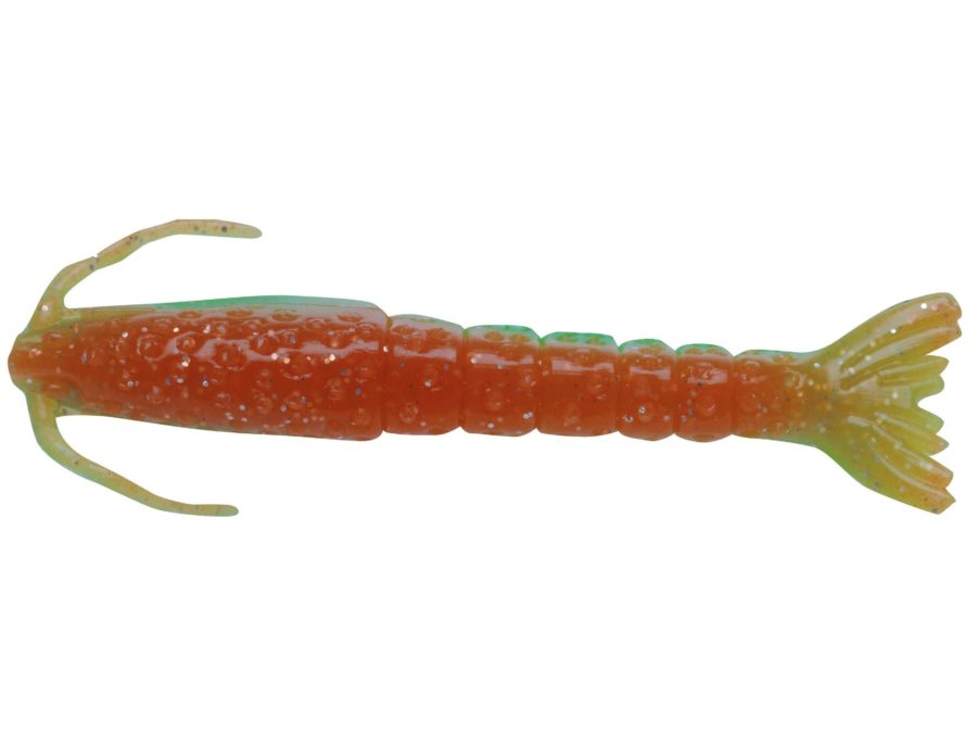 Gulp! Shrimp Soft Bait – 3″ Length, Nuclear Chicken, Per 6