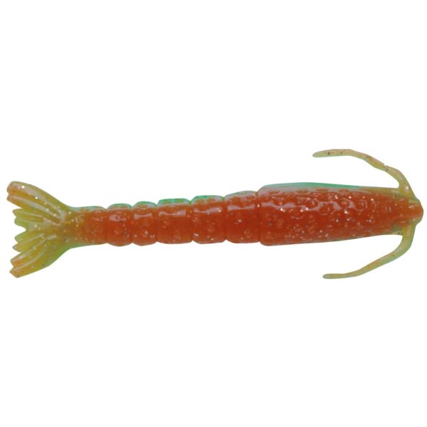 Gulp! Shrimp Soft Bait – 4″ Length, Nuclear Chicken, Per 4