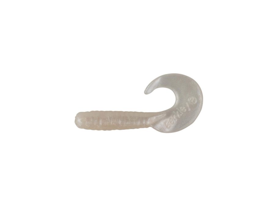 Gulp! Jigging Grub Soft Bait – 3″ Length, Pearl White, Per 11