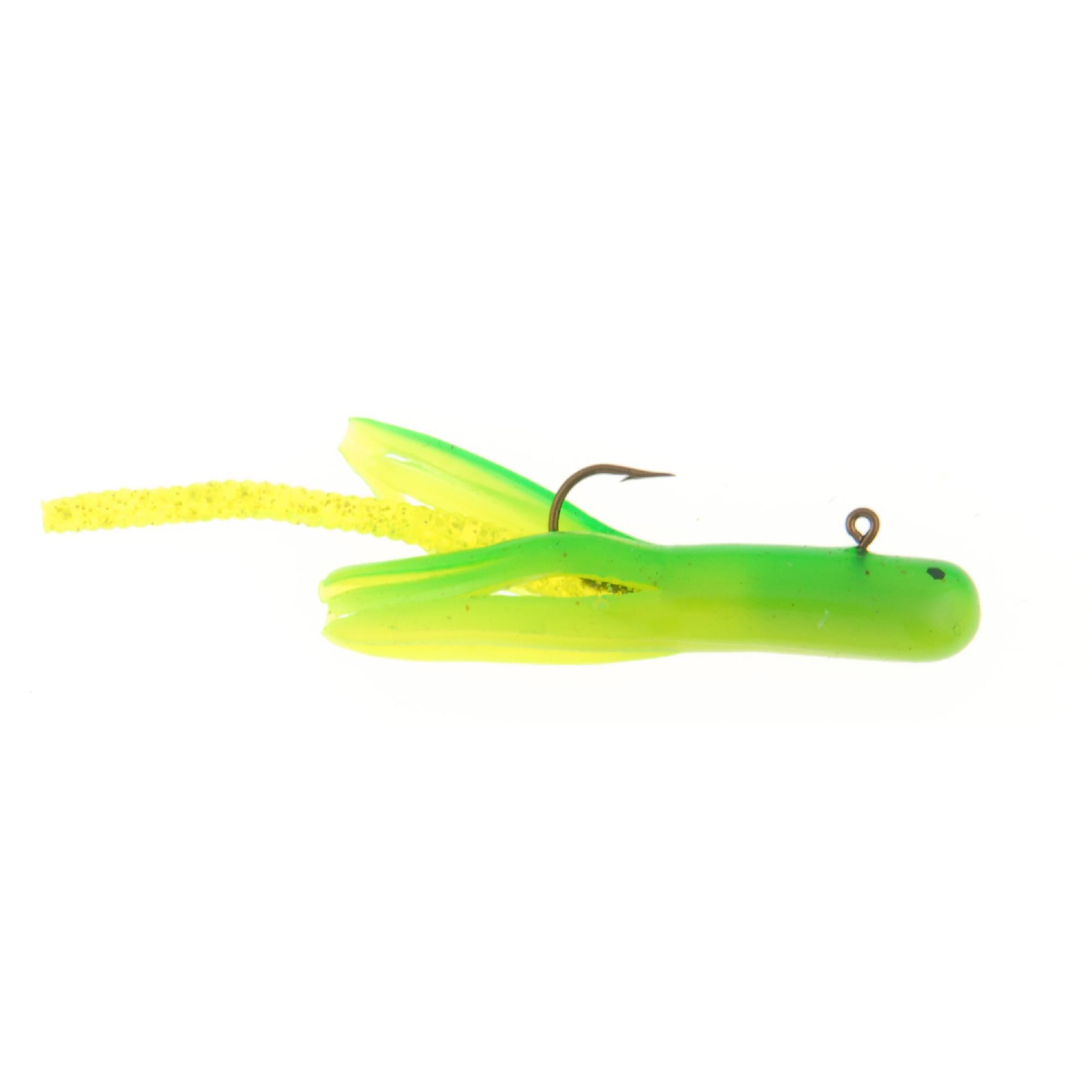 Berkley PowerBait Pre-Rigged Atomic Tubes - White Chartreuse 1/16 Oz Fishing Lures - View #13