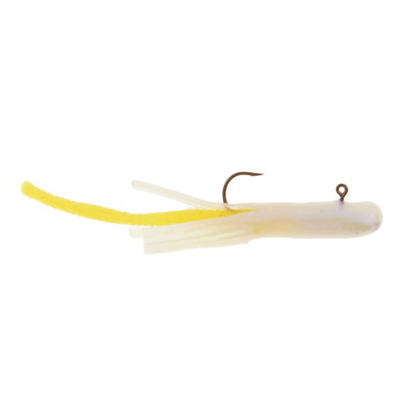 PowerBait Pre-Rigged Atomic Teasers Soft Bait – 1-16 oz Size, Pearl White, Per 3