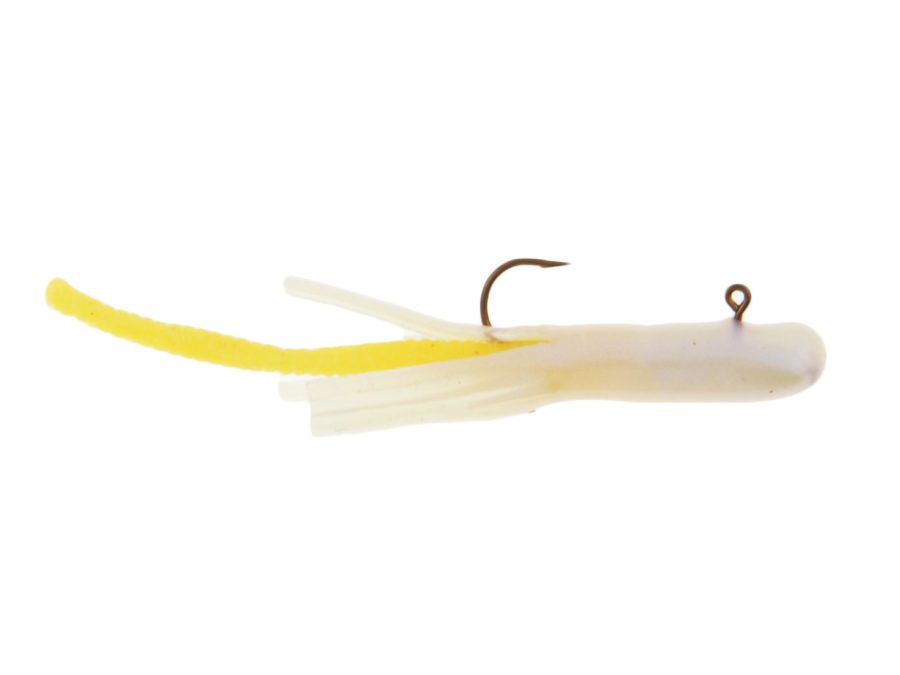 PowerBait Pre-Rigged Atomic Teasers Soft Bait – 1-16 oz Size, Pearl White, Per 3