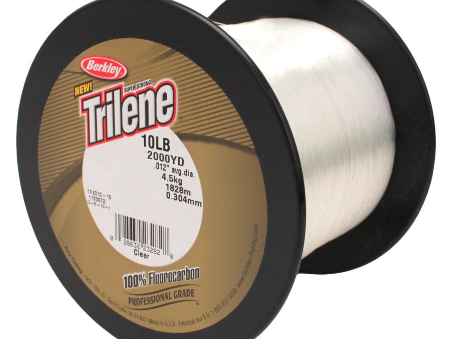 Trilene 100% Fluorocarbon Professional Grade Line Spool – 2000 Yards, 0.012″ Diameter, 10 lbs Breaking Strength, Clear