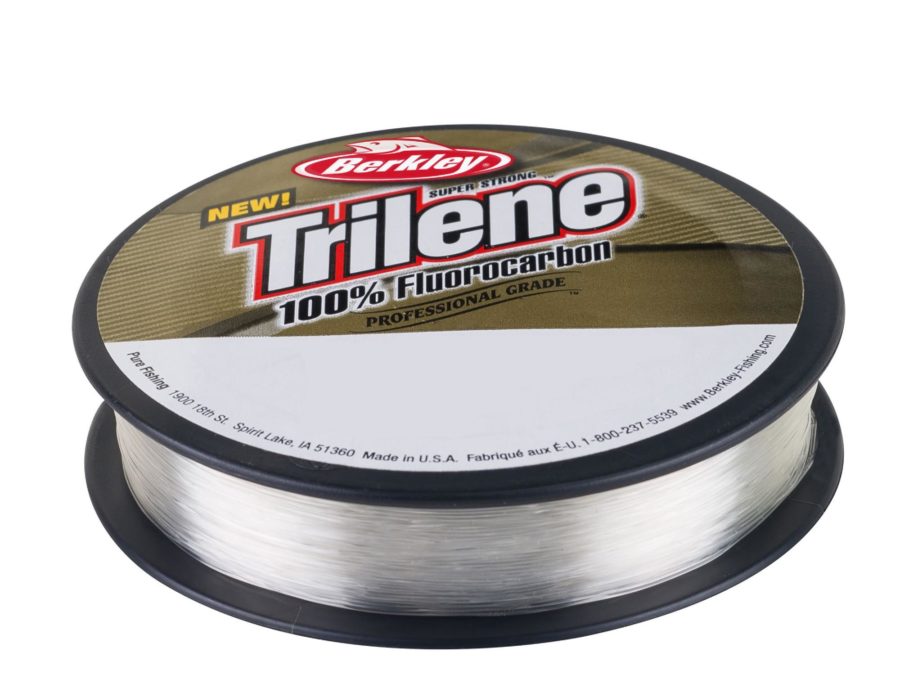 Trilene 100% Fluorocarbon Professional Grade Line Spool – 110 Yards, 0.010″ Diameter, 6 lbs, Breaking Strength, Clear