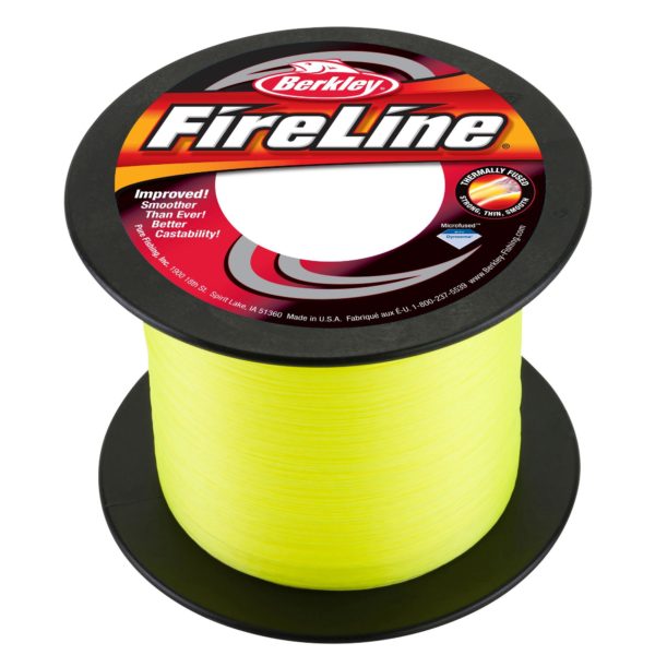 FireLine Fused Original Line Spool – 1500 Yards, 0.008″ Diameter, 10 lb Breaking Strength, Flame Green