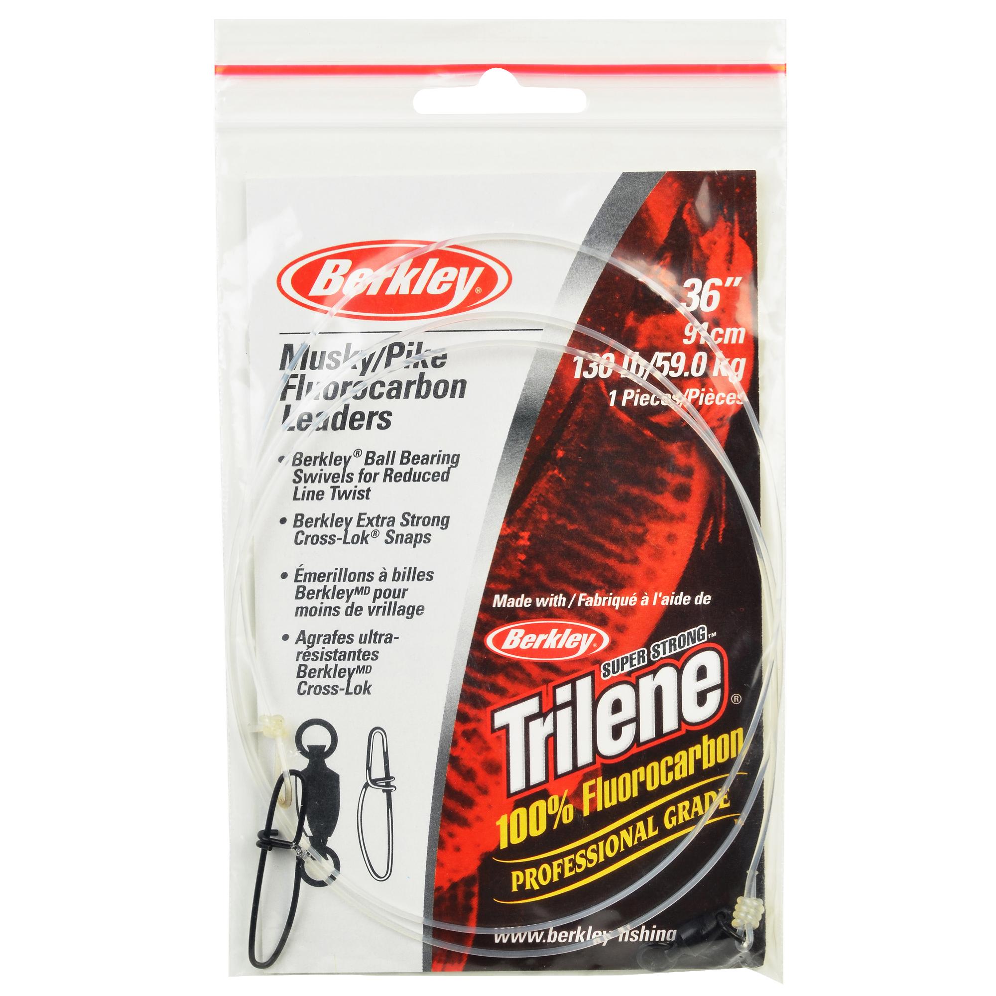 Trilene Fluorocarbon Leaders Terminal Tackle 36″, 0.048″ Line
