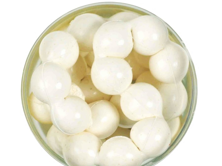 PowerBait Power Eggs Floating Magnum Soft Bait – Garlic Scent-Flavor, Fluorescent White