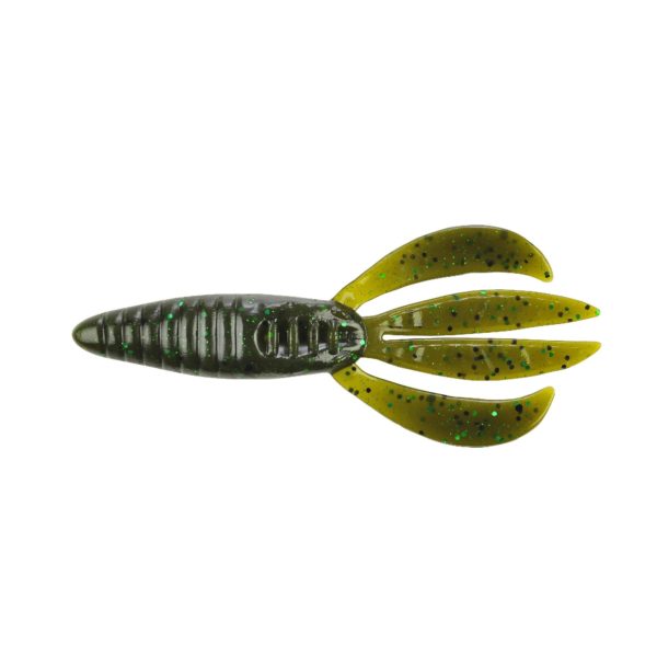 Havoc Pit Boss Soft Bait – 4″ Length, Green Pumpkin Green, Per 8