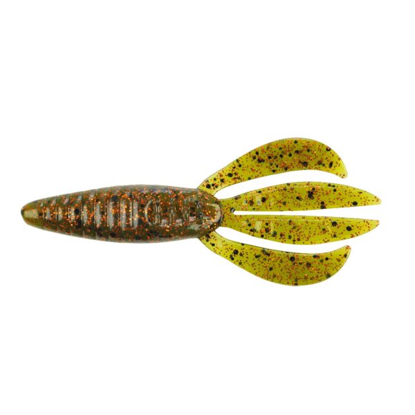 Havoc Pit Boss Soft Bait – 4″ Length, Watermelon Orange Fleck, Per 8
