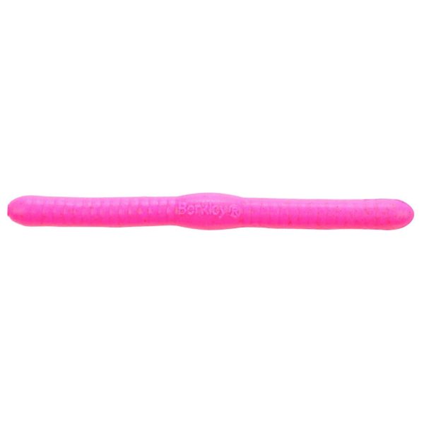 Gulp! Fat Floating Trout Worm Soft Bait – 2″ Length, Bubblegum, Per 10