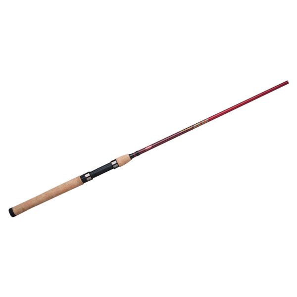 Cherrywood HD Spinning Rods – 6’6″ Length 2pc Rod, 4-12 lb Line Rate, 1-8-5-8 oz Lure Rate, Medium-Light Power