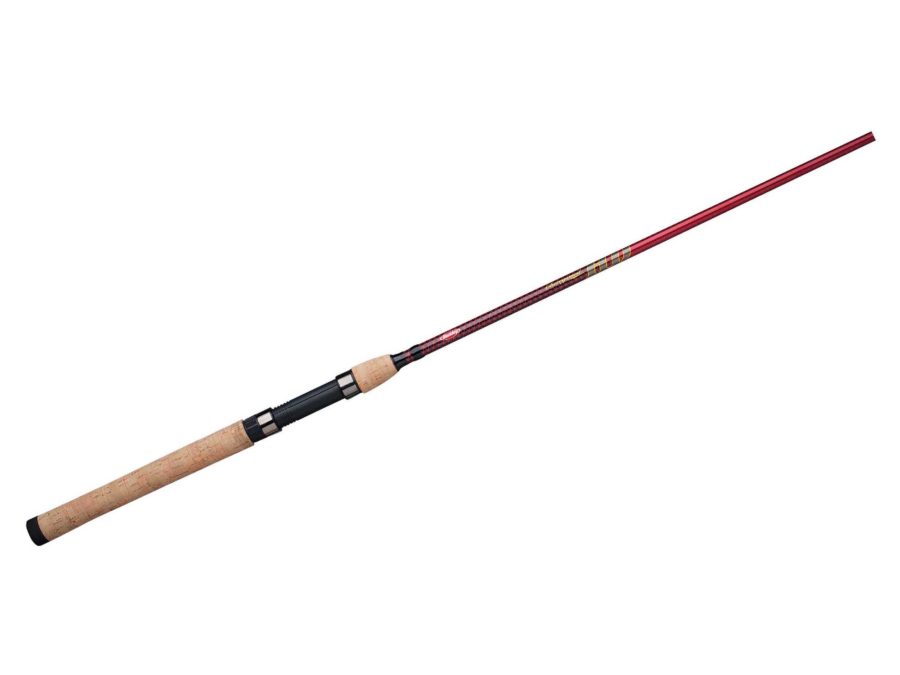Cherrywood HD Spinning Rods – 6’6″ Length 2pc Rod, 4-12 lb Line Rate, 1-8-5-8 oz Lure Rate, Medium-Light Power
