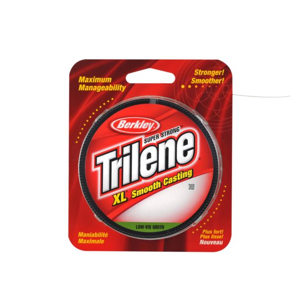 Trilene XL Monofilament Line Spool – 300 Yards, 0.013″ Diameter, 12 lb Breaking Strength, Low Vis Green