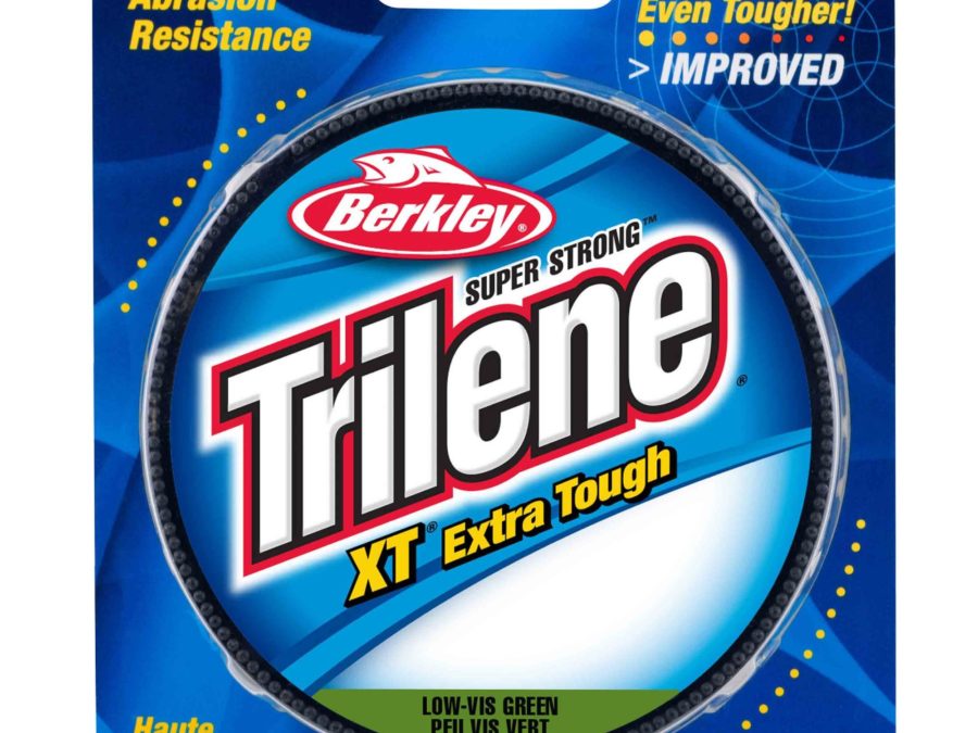 Trilene XT  Monofilament Line Spool – 330 Yards, 0.008″ Diameter, 4 lb Breaking Strength, Low-Vis Green