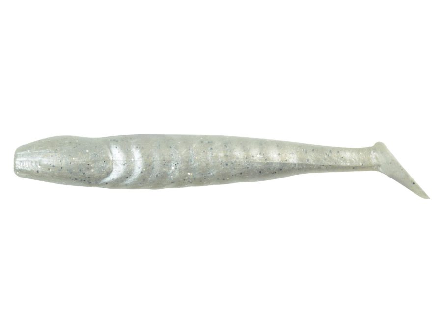 Havoc Grass Pig Soft Bait – Junior, 3 1-2″ Length, Pearl White Silver Fleck, Per 10