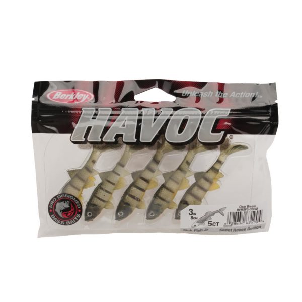 Havoc Sick Fish Soft Bait - Junior, 3" Length, Clear Bream, Per 5 Havoc Sick Fish Soft Bait – Junior, 3″ Length, Clear Bream, Per 5