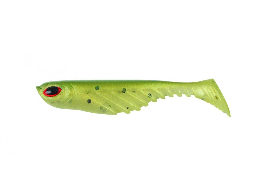 PowerBait Ripple Shad Soft Bait – 3 1-2″ Length, Green Back Pearl, Per 7