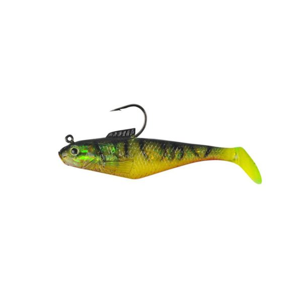 PowerBait Swim Shad Soft Bait – 4″ Length, Fire Tiger, Per 3