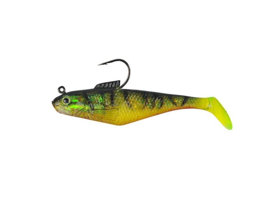 PowerBait Swim Shad Soft Bait – 4″ Length, Fire Tiger, Per 3