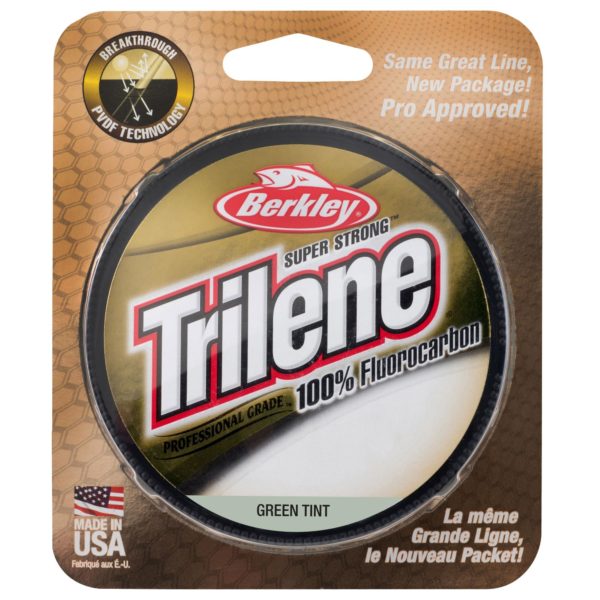 Trilene 100% Fluorocarbon Professional Grade Line Spool – 200 Yards, 0.007″ Diameter, 4 lbs Breaking Strength, Green Tint