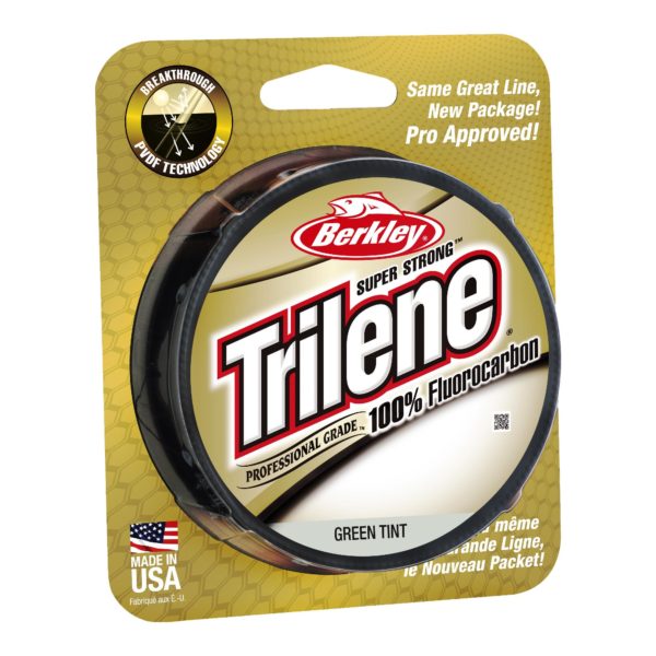 Trilene 100% Fluorocarbon Professional Grade Line Spool – 200 Yards, 0.017″ Diameter, 20 lbs Breaking Strength, Green Tint