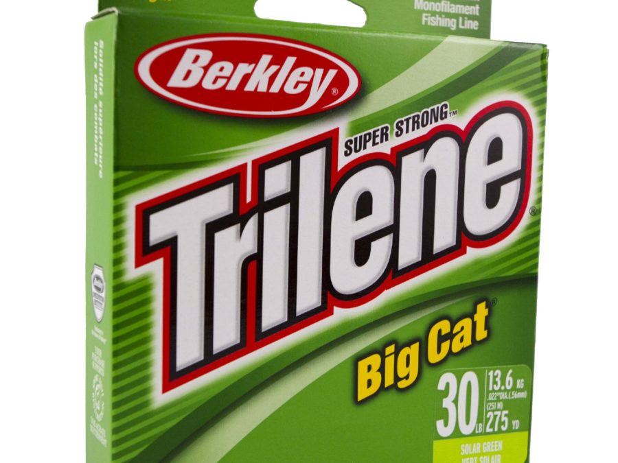 Trilene Big Cat Monofilament Line Spool – 200 Yards, 0.024″ Diameter, 40 lbs Breaking Strength, Solar