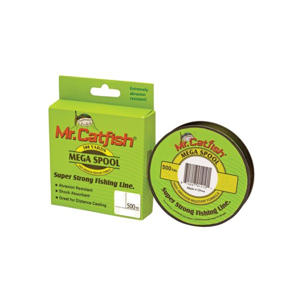 Mr Catfish Line Filler Spools, 500 Yards 25 lb, HiViz