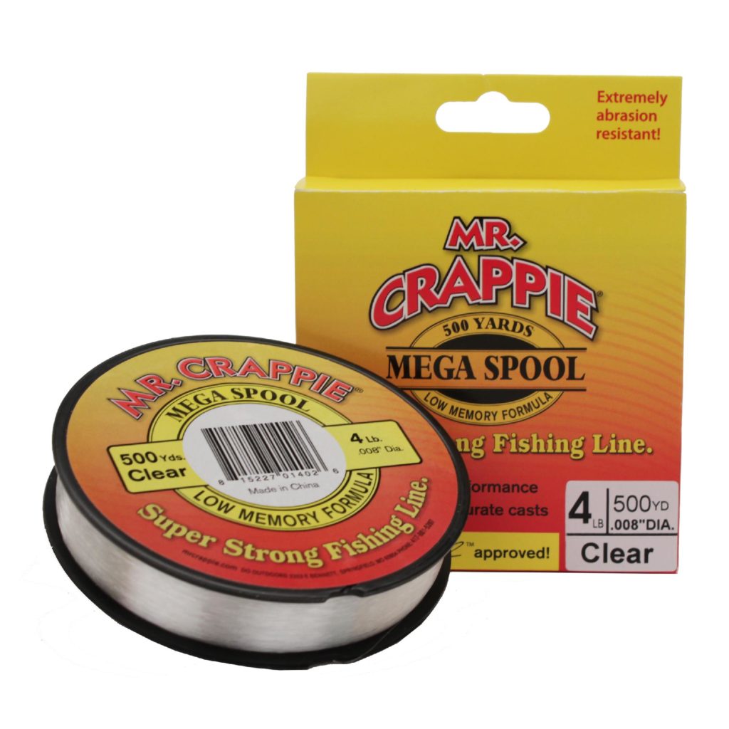 Mr. Crappie 500 Yard Filler Spool Clear, 4 lb