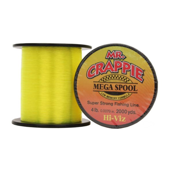 Mr. Crappie Mega Spools – HiVis, 4 lb
