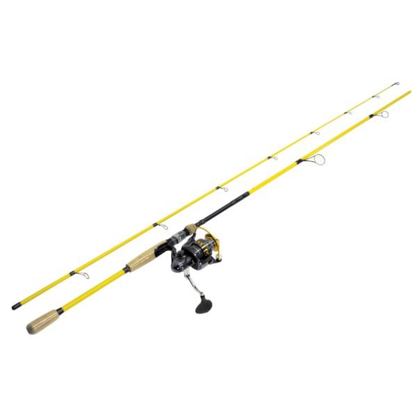 Powerlght Spinning Combo – 8’6″ Length, 2 Piece Rod, Yellow