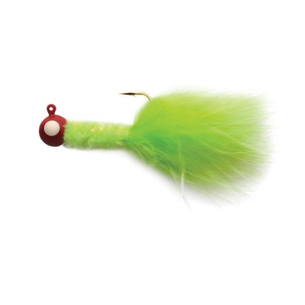 Crappie Jig 1-8 oz – Red-Chartreuse