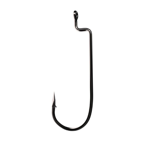 Trokar Worm Hook HD – Platinum Black, Size 5-0 (Per 5)