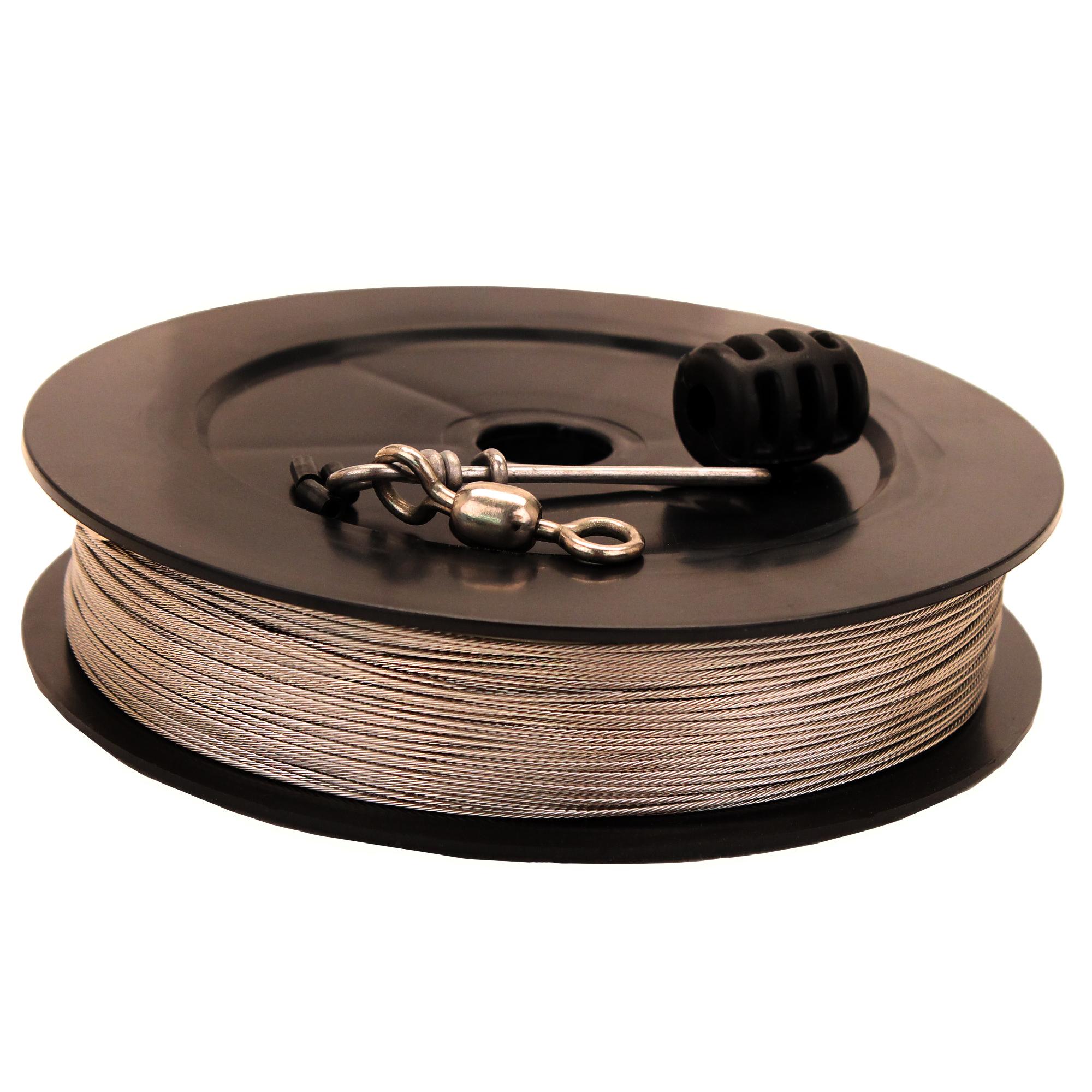 Premium Stainless Steel Downrigger Cable 400 ft, 150 lb Test