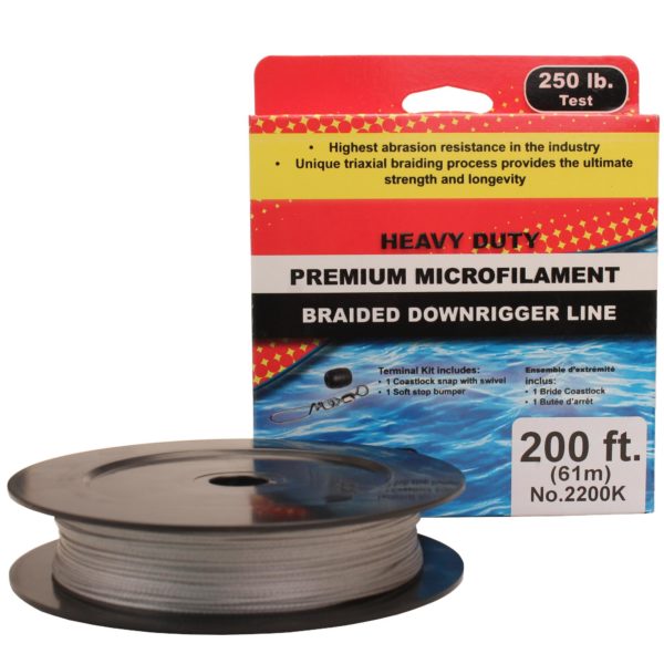 PBF Downrigger Line - 250 lb Test, 200 Feet Spl Kit PBF Downrigger Line – 250 lb Test, 200 Feet Spl Kit